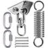 Stainless Steel Ceiling Mount Hanging Chair Spring Hook Kit, 360° Rotation, 450 kg Capacity