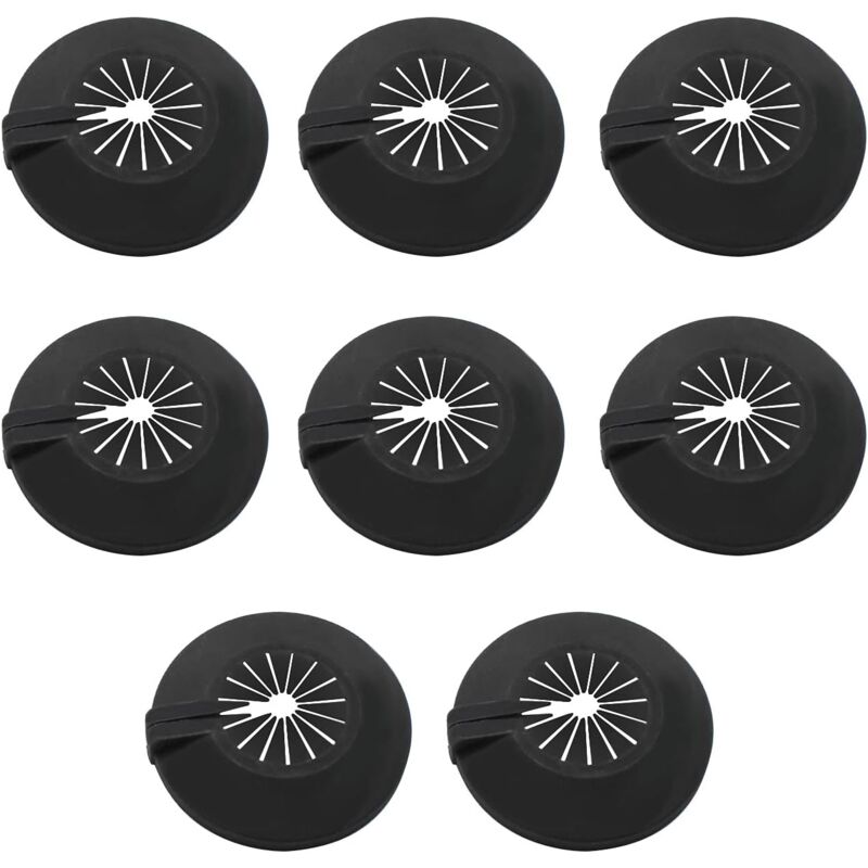 Radiator Pipe Protectors 8 Piece Universal Fit 14-29mm with Clips
