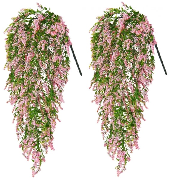 UV Resistant Artificial Hanging Plants, Set of 2