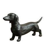 Resin Dachshund Statue Antique Collectible Ornament