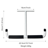 Heavy Duty Steel Storage Hook for Ceiling Rack Compatible with Hanging Bikes Tools Snowboard Fishing Rods White Storage System