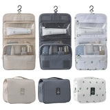 Travel Toiletry Bag for Women with Hook Beige Hanging Toiletry Bag