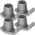 4 Pack Walker Skis Glides, Universal Walker Accessories for Seniors Mobility Aid Accessory