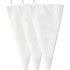 3 Pack Reusable Piping Bags, 18 Inch Cloth Pastry Bags Cake Decorating Bags Icing Piping Bag Hangable Frosting Piping Bags(White)