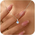 925 Sterling Silver Dainty Moonstone Choker Necklaces for Women Cute Blue Crystal Chain Pendant Necklace Moonstone Jewelry New Beginnings Birthday Wedding Gifts to Daughter Mother