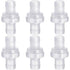 6 Pack One Way Check Valves, 1/2" (12mm) Hose Barb Non Return Ozone Resistance Plastic Valve Pump for Fuel Oil Water Air Gas