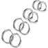4 Pairs Stainless Steel Huggie Hoop Earrings Silver Small Hoop Earring For Women Men Mini 8mm 10mm 12mm 14mm Cartilage Helix Lobes Hinged Sleeper Earrings For Multiple Piercings