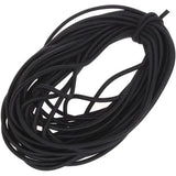 1/8-Inch (3mm) Black Heavy Stretch Round String Elastic Cord (Cut of 10 Yards)