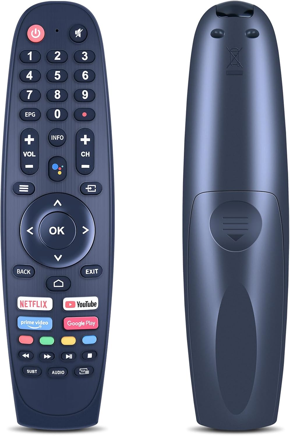 EC32V2HA EC40V2FA Replacement Remote for SANSUI, BLAUPUNKT, Caixun, ARRQW TVs - No Voice Function