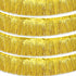 Gold Parade Float Fringe,Tinsel Streamers Banners,Tinsel Fringe Banners,for Party Decoration Parade Float Decorations Graduation Ceremony Decorations Festival Celebration,11.8 in x 9.8 ft,4pack