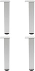 4 Pack Adjustable Furniture Legs, 300mm/12&