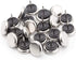 20pcs Round Heavy Duty Furniture Pads, Nail On Furniture Sliders Hardwood Floor Protectors Metal Nail On Glides for Chair Table Desk Cabinet Sofa Couch Leg Feet Non Slip Glides (Dia 19mm)