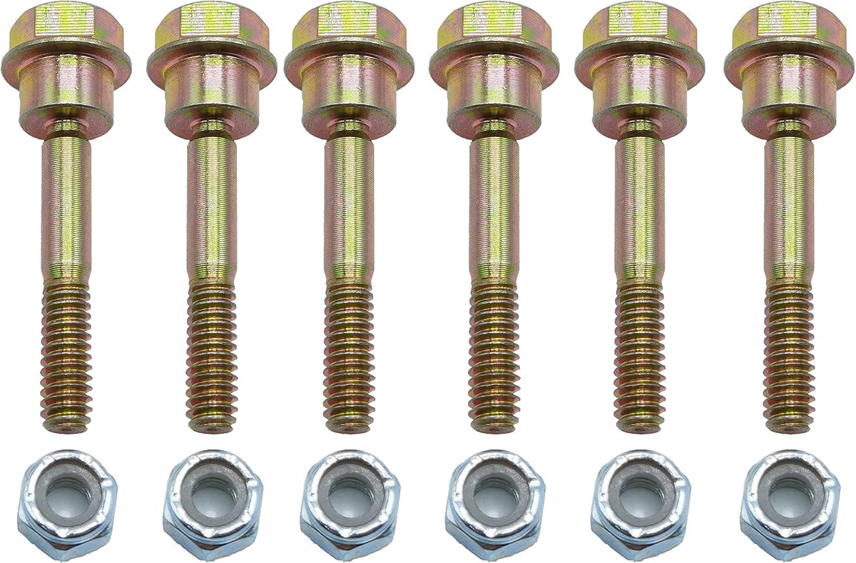 （Pack of 6 ） 580790401 588077502 Replacement Shear Bolts & Nuts Kit for Husqvarna 539976978, 595086601 2 Stage Snow Blowers/Snow Throwers 570XP 575XP 576XP