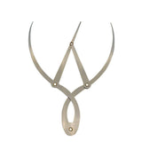 Golden Mean Calipers Golden Ratio Calipers Stainless Steel Eyebrow Ruler 1:1.618 Measure Tool for Tattoo Makeup