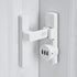 White 90 Degree Barn Door Lock,Mechanical Password Lock,Flip Latch with Combination,3 Digit Password Keyless,Protect Privacy,for Barn Door,Windows,Garden,Cabinets,Bathroom,and Sliding Door  90  90