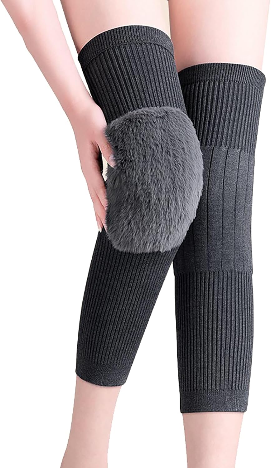 Cashmere Leg Warmer, Winter Warm Knitted Over Knee High Leg Warmer, Warm Thermal Knee Compression Sleeve