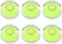 Small Circular Bubble Levels,6Pcs 0.98x0.39inch Levels Measuring Layout Tools Standards for Workshop Camera Tripod Turntable Automount Telescope
