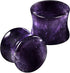 Organic Stone Amethyst Double Flared Saddle Ear Gauge Double Flare plugs Stretcher Lobe Earring Piercing Jewelry Choose Sizes  2pcs-00g (10mm)-Stone    2pcs-00g (10mm)-Stone