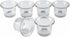 Clear Chunky Glass Lip Votive Candle Holders Tealight Votive Cups for Wedding Proposal, Spa, Aromatherapy, Meditation, 6 Counts by Shxstore Clear