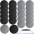 20 Pieces Regular Coarse Replacement Pads for Portable Electric Foot Grinder Foot File Refills Vacuum Adsorption Electric Callus Remover Hard Skin Grind Head for Cracked Heels Dead Skin (Black, Gray)