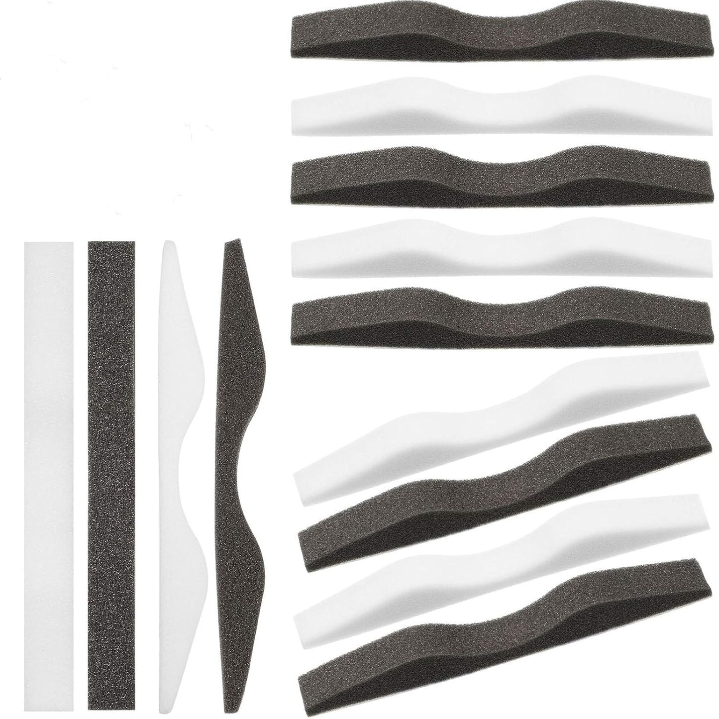 50 Pcs Microfiber Memory Foam Nose Bridge Pads Anti Fog Self Adhesive Protection Nose Cushion Sponge Strip Seal