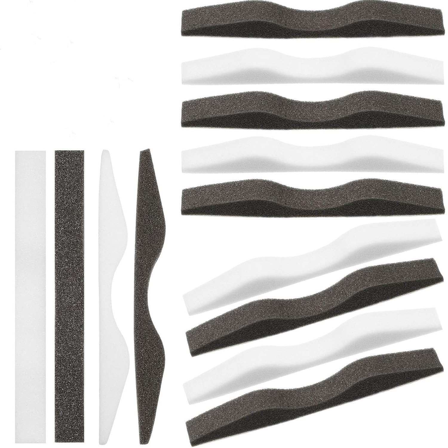 50 Pcs Microfiber Memory Foam Nose Bridge Pads Anti Fog Self Adhesive Protection Nose Cushion Sponge Strip Seal