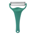 Dual‑Blade Vegetable Julienne Slicer, Non‑Slip Handle Cabbage Shredder & Peeler, Dark Green Kitchen Tool