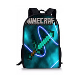 Minecraft-themed children's backpack, school bag, shoulder bag A