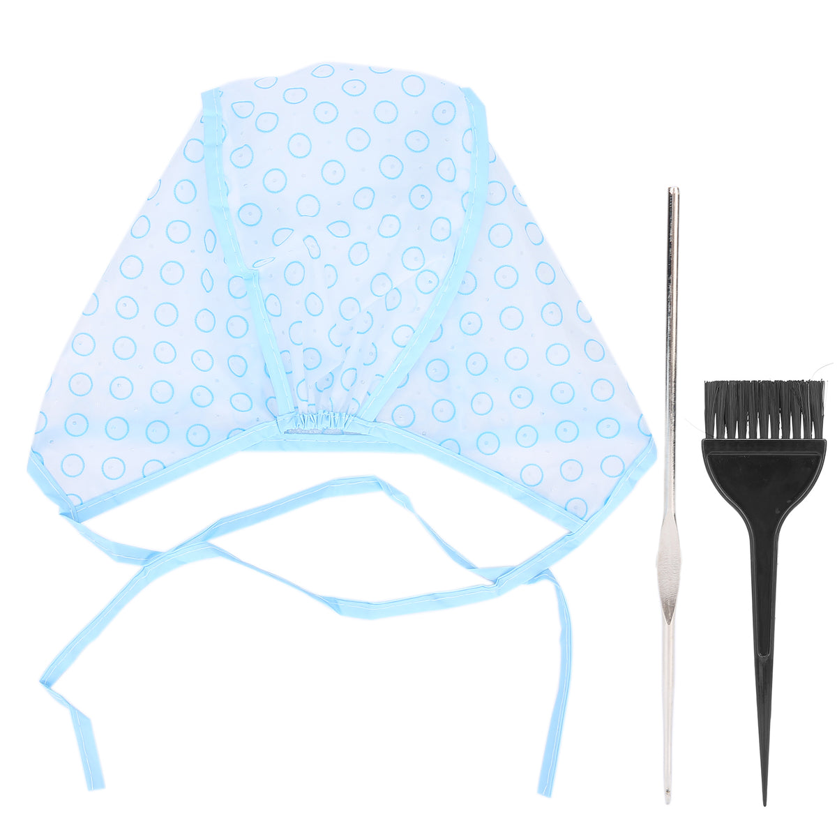 Hair Cap for Curls, Reusable Curl Cap with Hair Dyeing Brushes and Needle