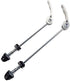 MTB Quick Release Skewer 145mm/180mm Front Rear Wheel Hub Axle QR Clamp Bolt Lever Pair Silver Compatible with Mountain and Road Bike