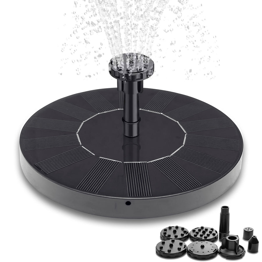 Promotion at a low price! Fountain - Solar Fountain / Water Fountain Solar Cell - 16 cm Black Black—max Black Black