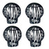 4-Pack Plastic Downspout Protectors - Compatible with Various Downspouts, Prevents Blockages from Leaves, Moss, Mud, Debris, 4 Units