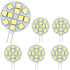 G4 LED Bulb 2W 12-24V Warm White 3000K 200LM Non-Dimmable 12x5050 SMD for Cabinets Compatible with Phillips Oral-B Braun