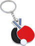 Table Tennis Racket Keychain Sports Key Holder Bag Ornament