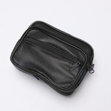Genuine Leather Men's Waist Bag Pouch Belt Loop Card Holder Wallet with RFID Blocking