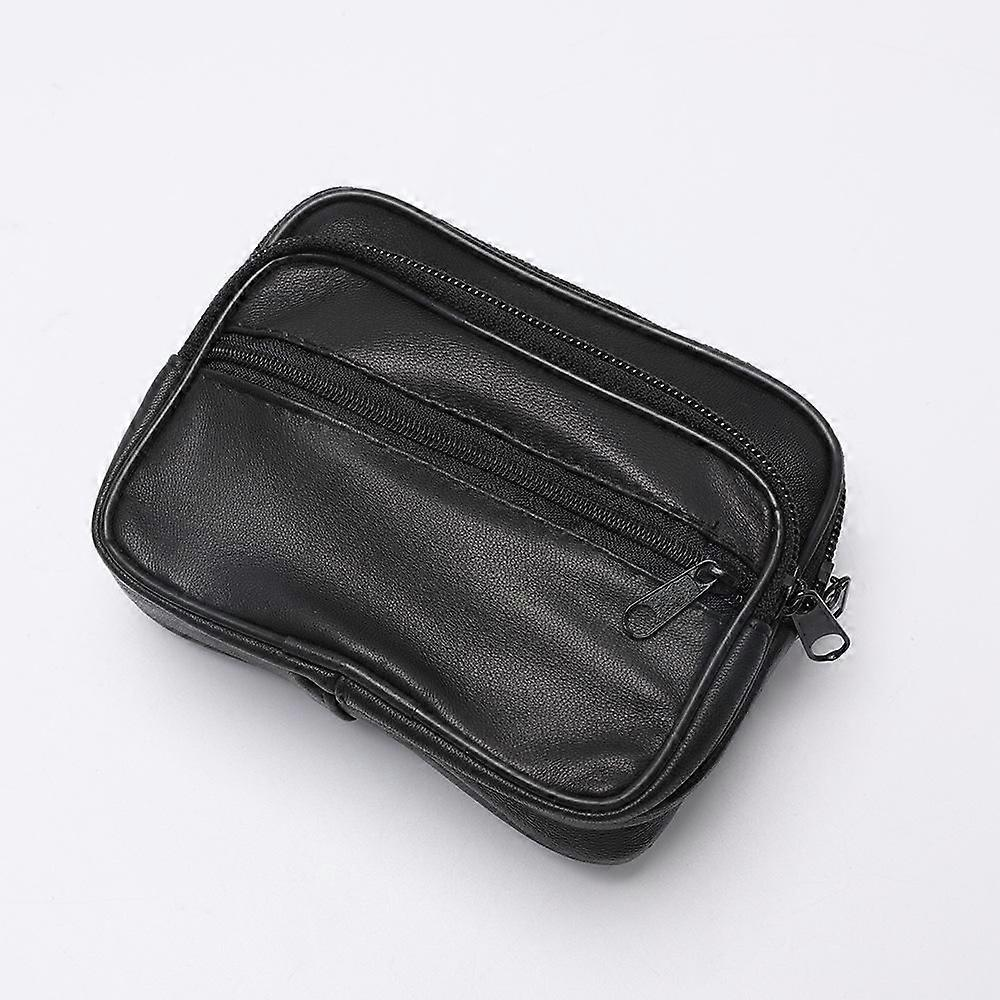 Genuine Leather Men's Waist Bag Pouch Belt Loop Card Holder Wallet with RFID Blocking