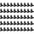 Bulldog Clip Hinged Metal Clips 22mm Strong Spring Black Clips for Files Bags Photos 50 Pieces