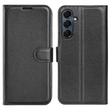 Compatible with Samsung Galaxy A17 5G Case Black Horizontal Flip Stand Cover