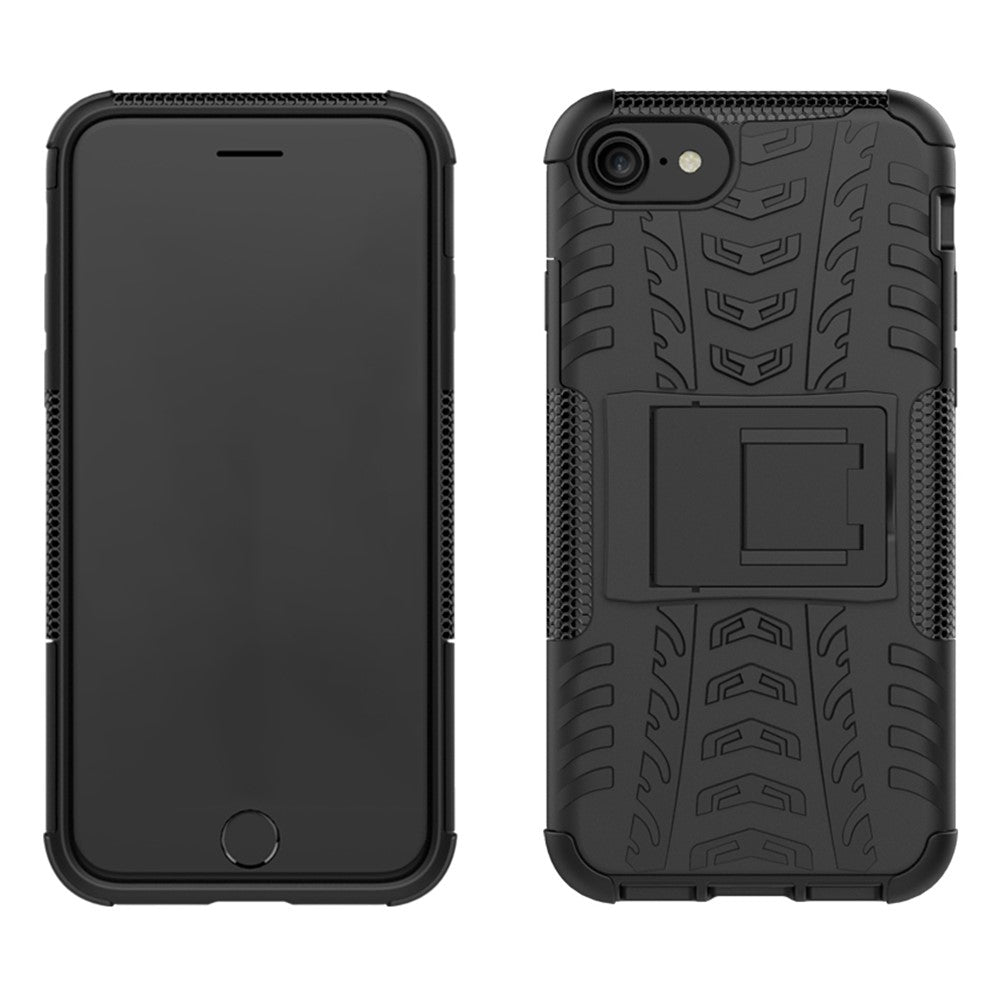 iPhone 7 8 SE 2020 2022 Compatible Ultimate Shockproof Stand Case Black