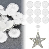 Shibaod_max 50 pcs 20mm Self-Adhesive Ceiling Hooks, Wall Hooks for Suspension, No Drilling Needed, White Plastic Hooks