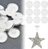 Shibaod_max 50 pcs 20mm Self-Adhesive Ceiling Hooks, Wall Hooks for Suspension, No Drilling Needed, White Plastic Hooks