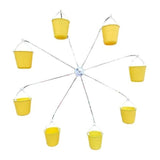 Bird Feeder Carousel Toy With Water Bottle and Food Dish