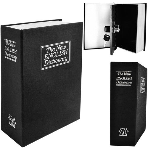 Hidden safe | Book safe with lock black black_max black