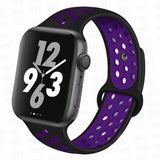 Compatible with Apple Watch Wristband Apple Watch Ultra 2 Series 9 8 SE 7 6 5 4 3 45mm 49mm 44mm 40mm 41mm 42mm Black Purple 11 SM