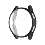 Compatible with Samsung Galaxy Watch 4 5 6 Screen Protector Case 40mm 44mm with Silicone TPU Bumper Black Galaxy Watch6 44mm