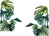 Tropical Green Plant Wall Sticker DIY Decorative Sticker for Home