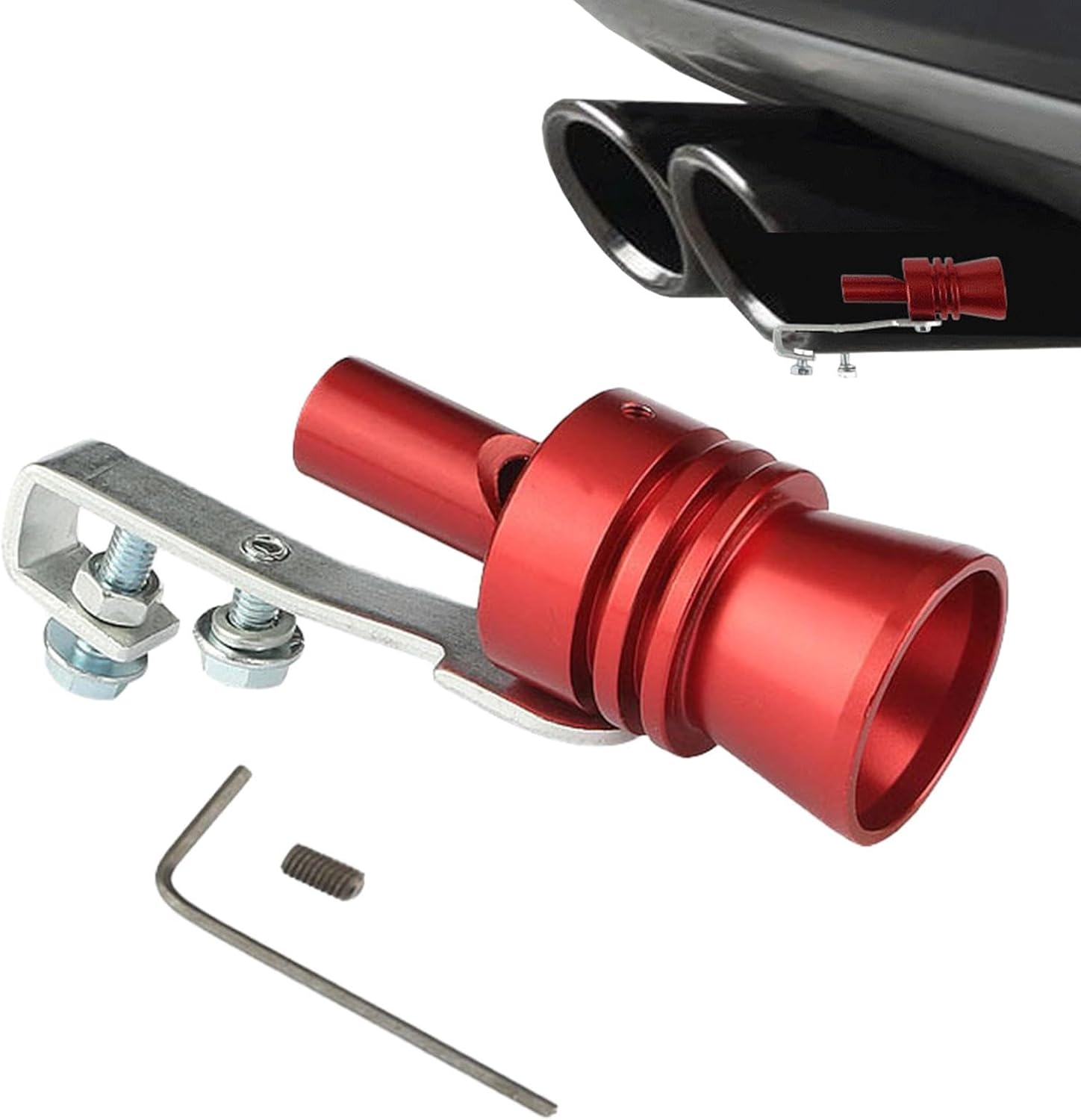 Lightweight Turbo Exhaust Whistle for Car Exhaust Pipe Sound Amplifier XL