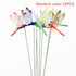 Dragonfly Insert Sticks 10pcs Multicolor Simulation Decoration with Dragonflies