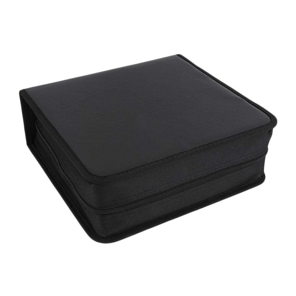 High Quality PU Leather CD DVD Storage Case Holds 400 Discs