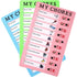 3 pcs checklist board - daily schedule to do list board memo - plastic chores chart with slider portable to do list for